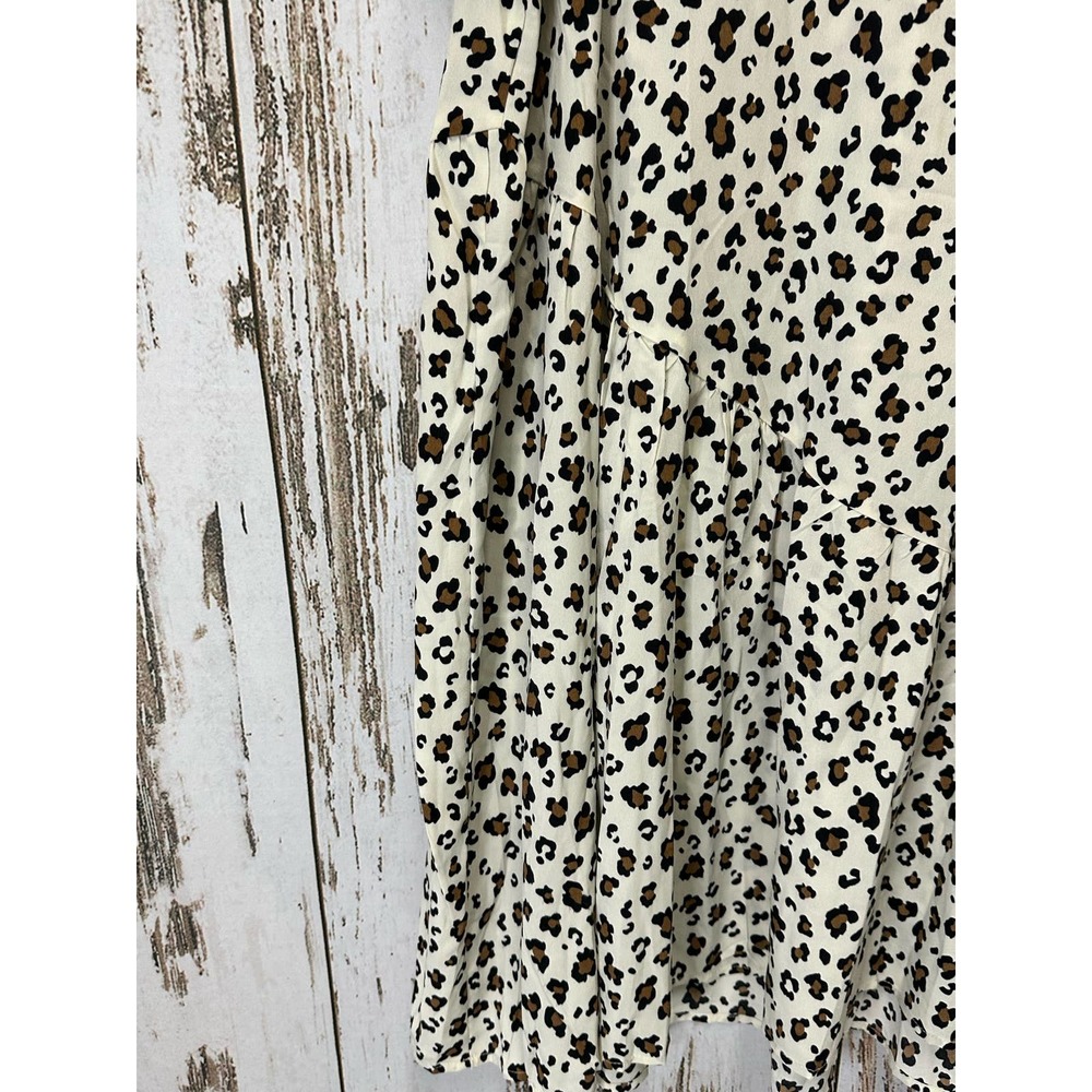Hayden Leopard Print Dress Ruffle Hemline - Picture 4 of 8